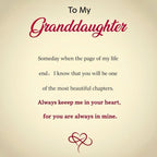To My Granddaughter - Keep Me In Your Heart Infinity Bracelet