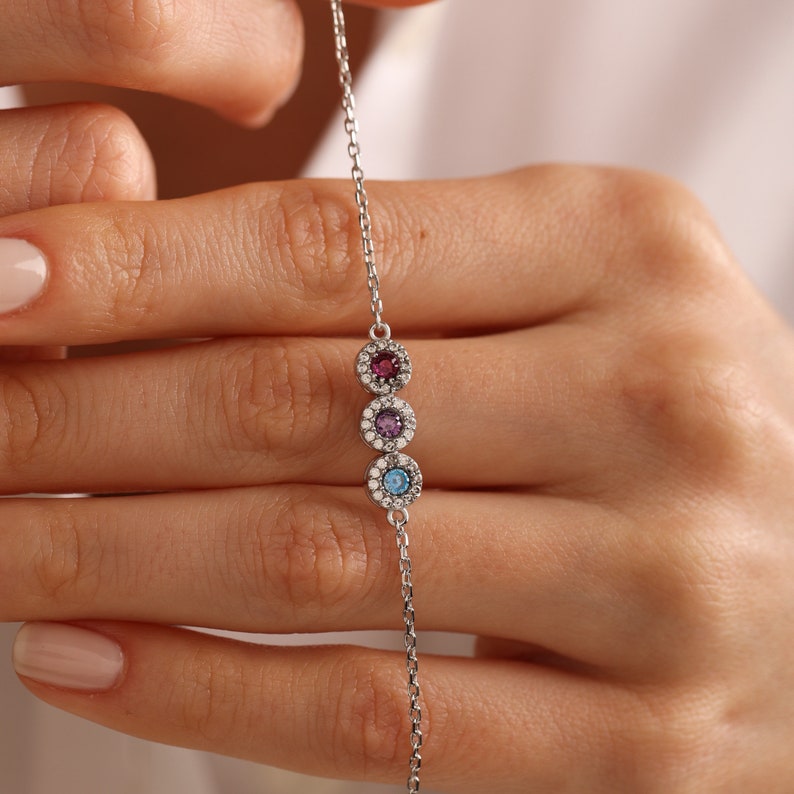 Celestial Bloom Birthstone Bracelet