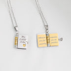 For Daughter -My Little Star Book Necklace