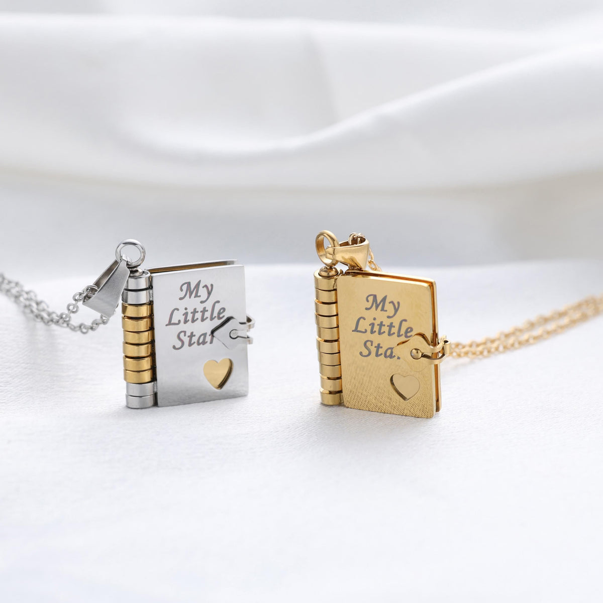 For Daughter -My Little Star Book Necklace