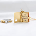 For Daughter -My Little Star Book Necklace