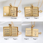 For Daughter -My Little Star Book Necklace