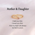 For Daughter- My Heart Will Always Be Tied To Yours Ring