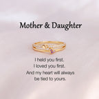 For Daughter- My Heart Will Always Be Tied To Yours Ring