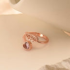 For Memorial - I'm a Wife to a Husband Custom Birthstone Wing Ring