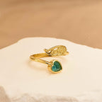 For Memorial - I'm a Wife to a Husband Custom Birthstone Wing Ring