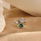 For Memorial - I'm a Wife to a Husband Custom Birthstone Wing Ring