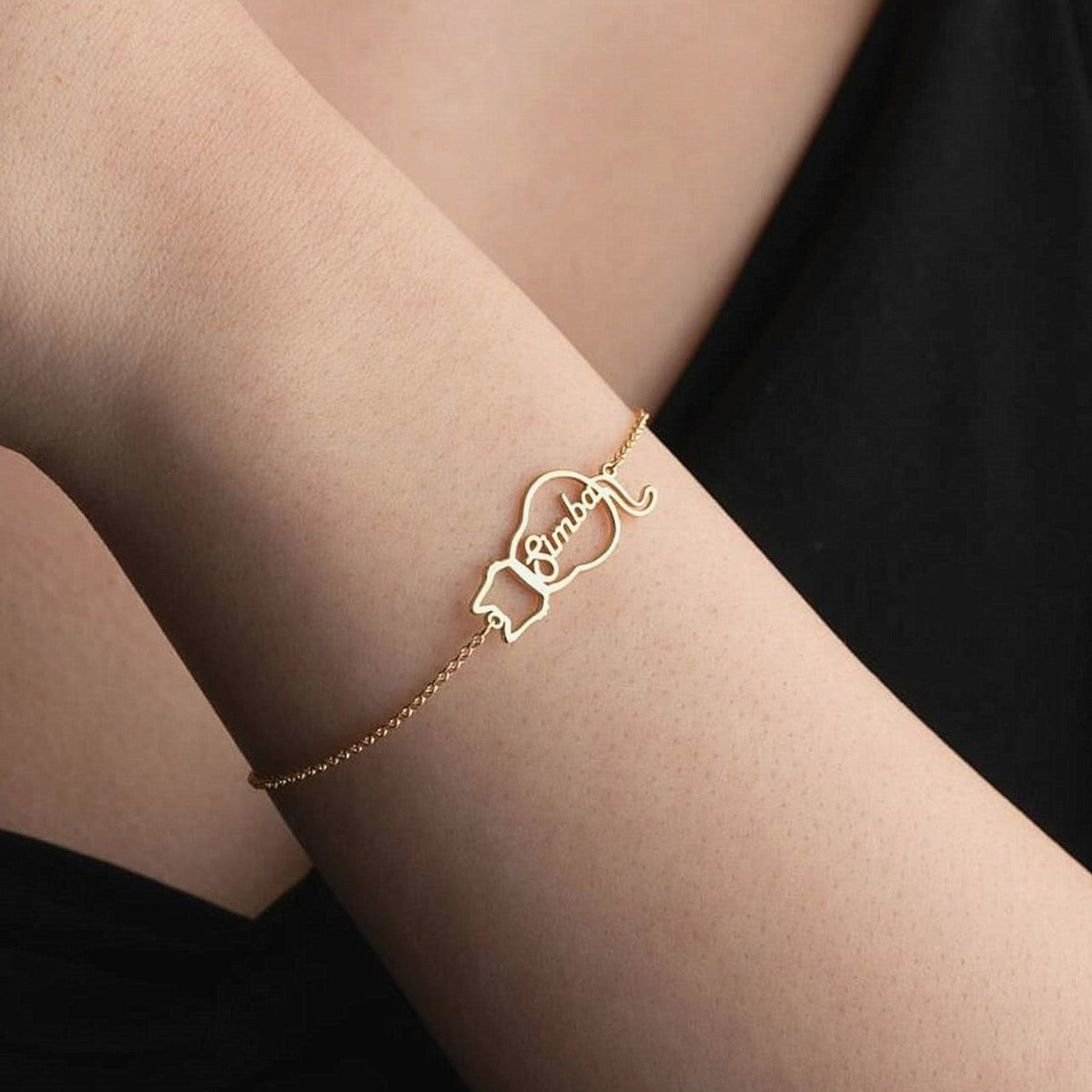 Personalised Cat Name Bracelet