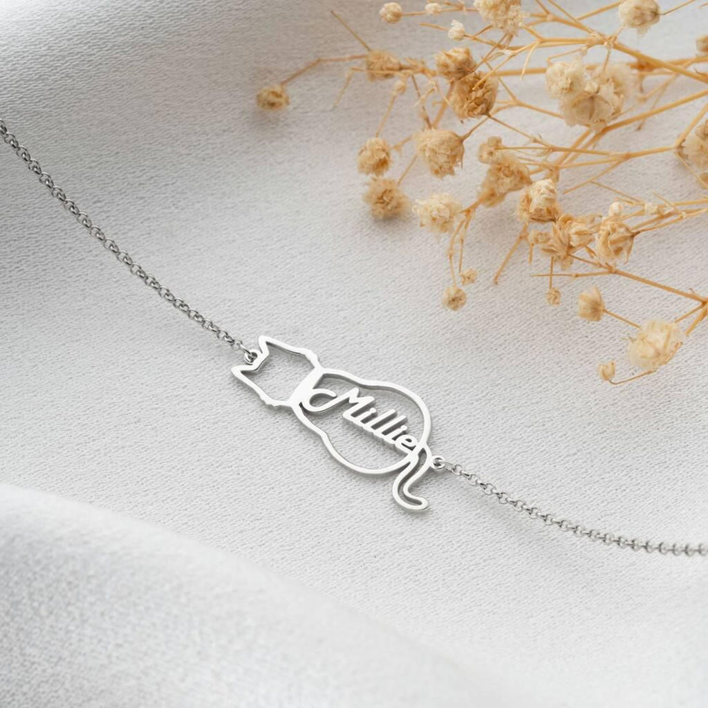 Personalised Cat Name Bracelet