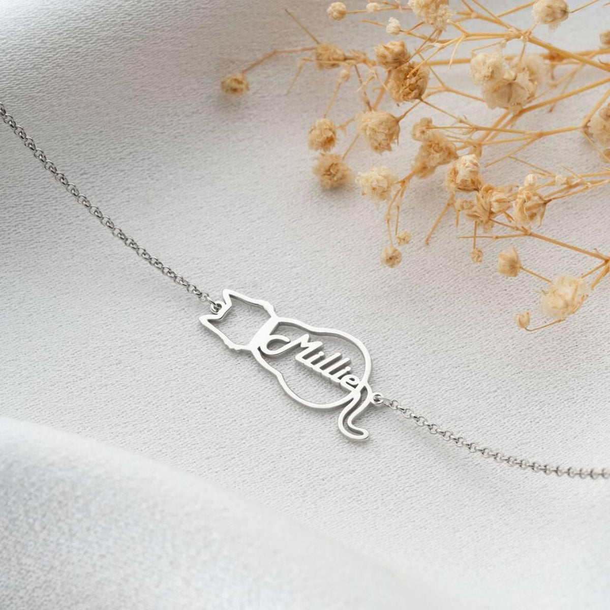 Personalised Cat Name Bracelet