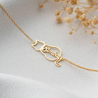 Personalised Cat Name Bracelet