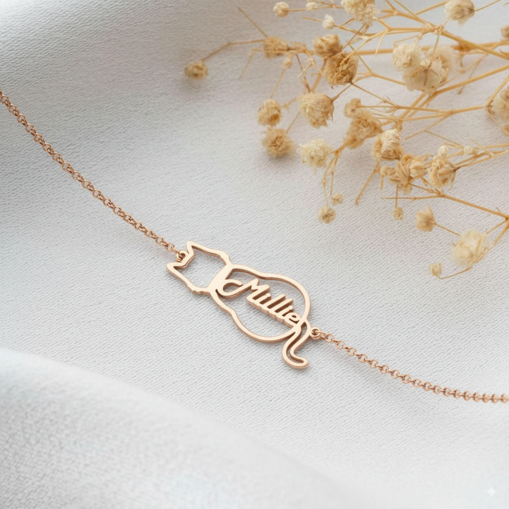 Personalised Cat Name Bracelet