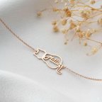 Personalised Cat Name Bracelet