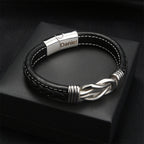 To My Son- Keep Me In Your Heart Infinity Custom Bracelet
