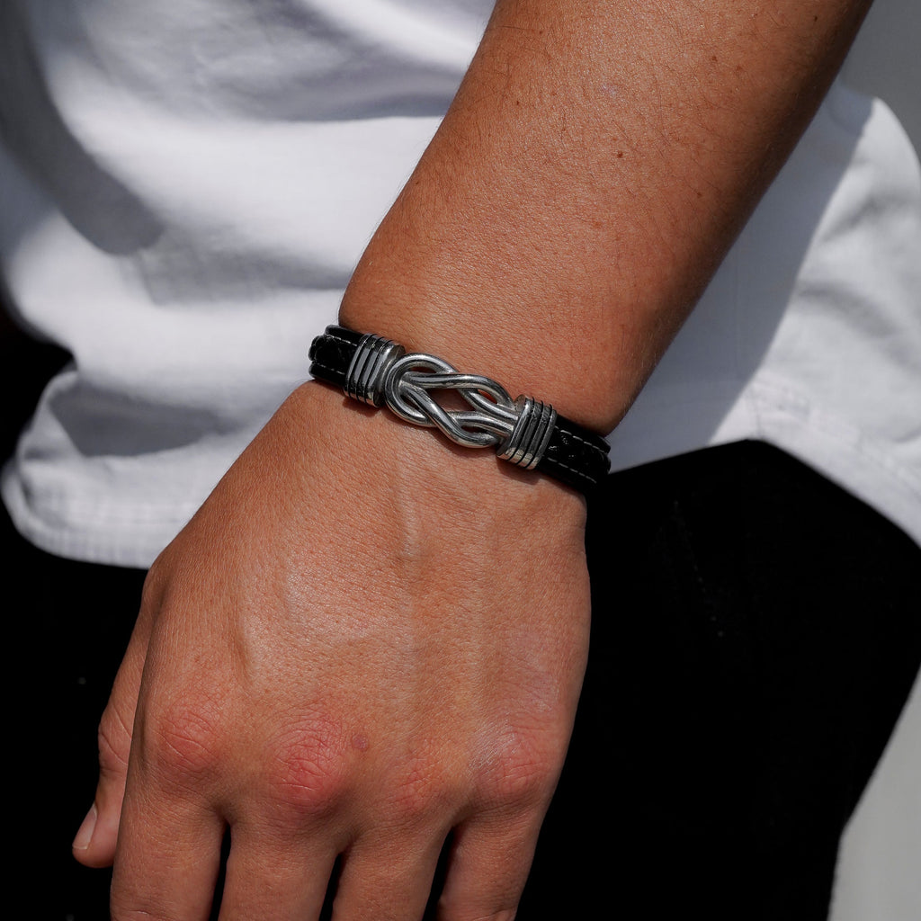 To My Son- Keep Me In Your Heart Infinity Custom Bracelet