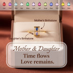 Love Remains Hourglass Double Birthstone Ring