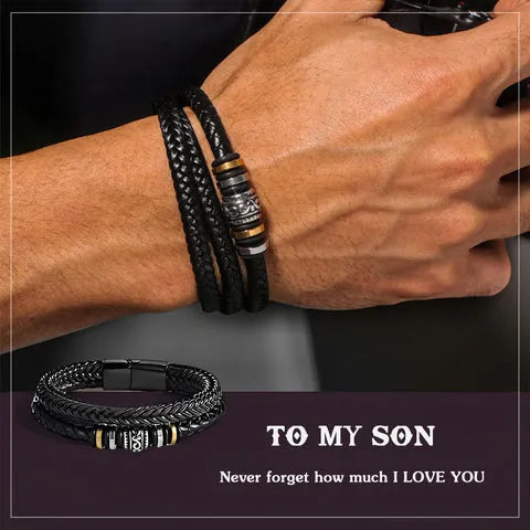 To My Grandson- Never forget how much I love you Bracelet