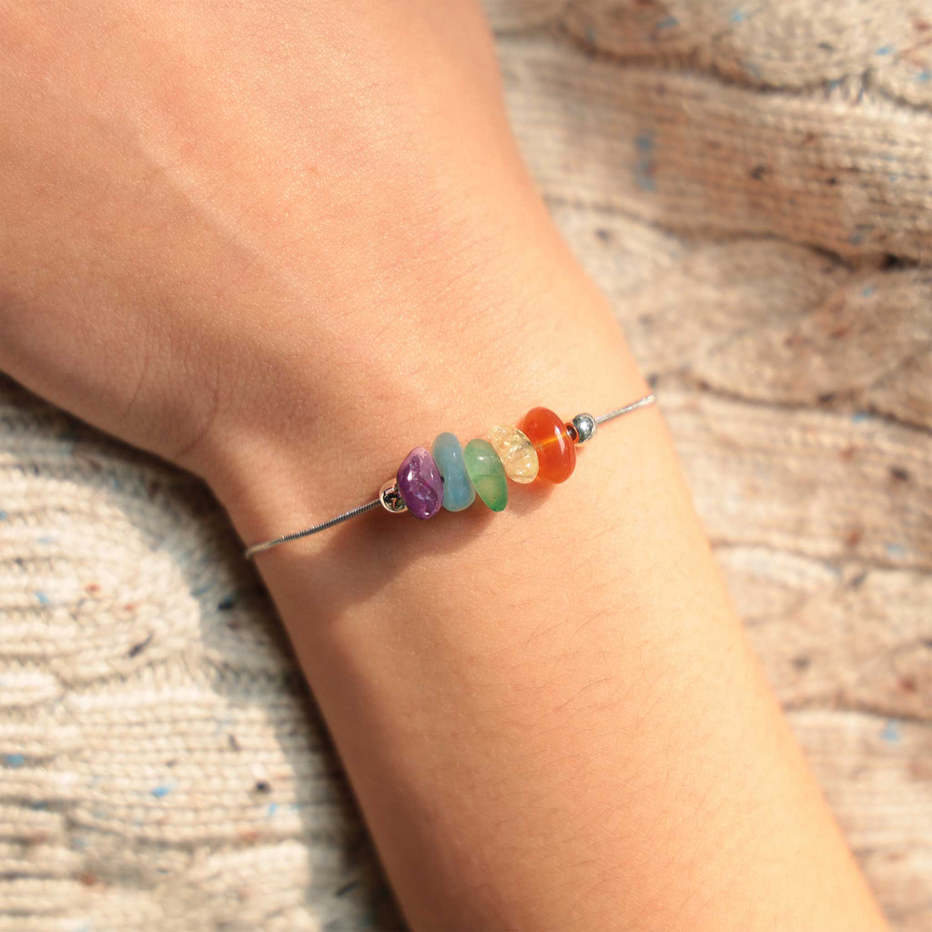 Girl Gang Spell Raw Crystal Bracelet