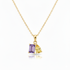 Mother And Daughter Forever Linked Together Custom Birthstones Necklace