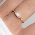Begin Again Opal Baguette Ring