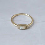 Begin Again Opal Baguette Ring