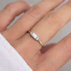 Begin Again Opal Baguette Ring