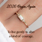 Begin Again Opal Baguette Ring