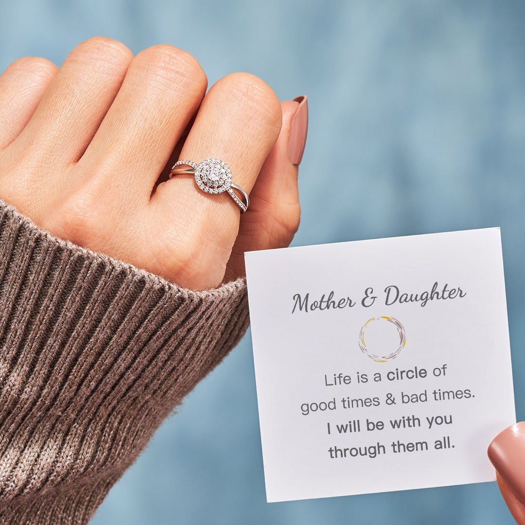 Matching Mother&Daughter Bond Circle Ring