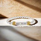 For Memorial - Missing You Always Custom Name And year Bead Bracelet