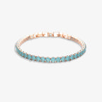Thalassophile Teal Matte Crystal Tennis Bracelet