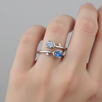 For Friend- We Will Bloom In Our Own Lives Birthstones Tulip Ring