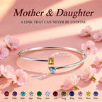 Mother And Daughter Custom Double Birthstone Bracelet