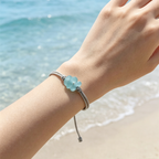 For My Soul Sister- Let Us Feel The Sunshine Together Sea Glass Bracelet