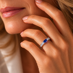 Personalized Hug From Heaven Birthstone Memorial Ring