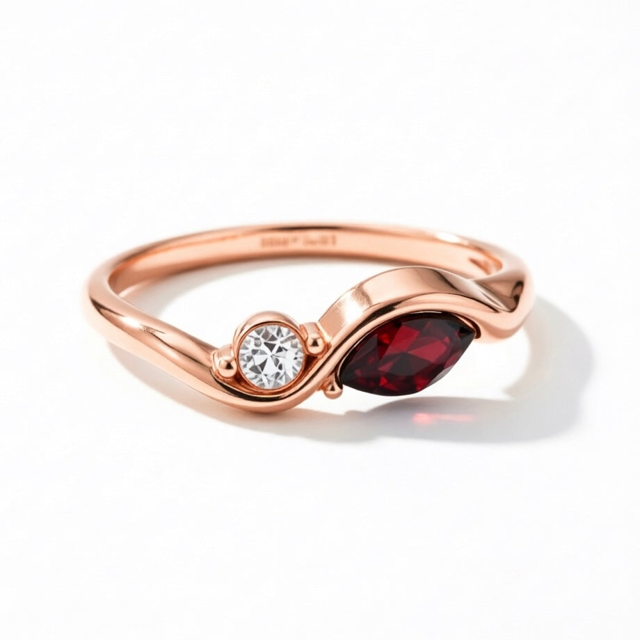 Personalized Mother&Daughter Infinity Birthstone Ring