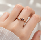 Personalized Mother&Daughter Infinity Birthstone Ring