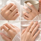 Personalized Mother&Daughter Infinity Birthstone Ring