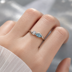 Personalized Mother&Daughter Infinity Birthstone Ring
