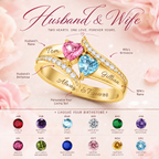 I Love You Forever | Personalized Promise Birthstones Ring