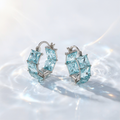 Let Us Feel The Sunshine Sea Glass Circle Earrings