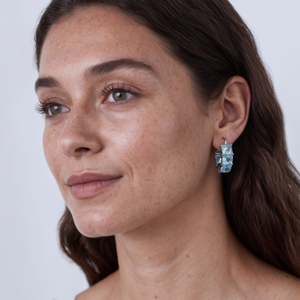 Let Us Feel The Sunshine Sea Glass Circle Earrings