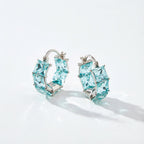 Let Us Feel The Sunshine Sea Glass Circle Earrings