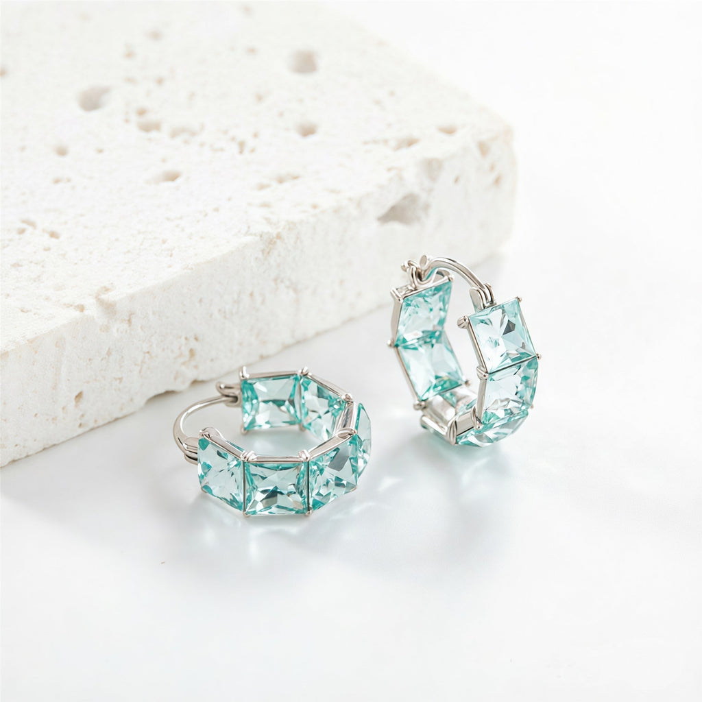 Let Us Feel The Sunshine Sea Glass Circle Earrings