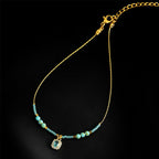 Mint Mambo — Minimalist Diamond Bead Chain