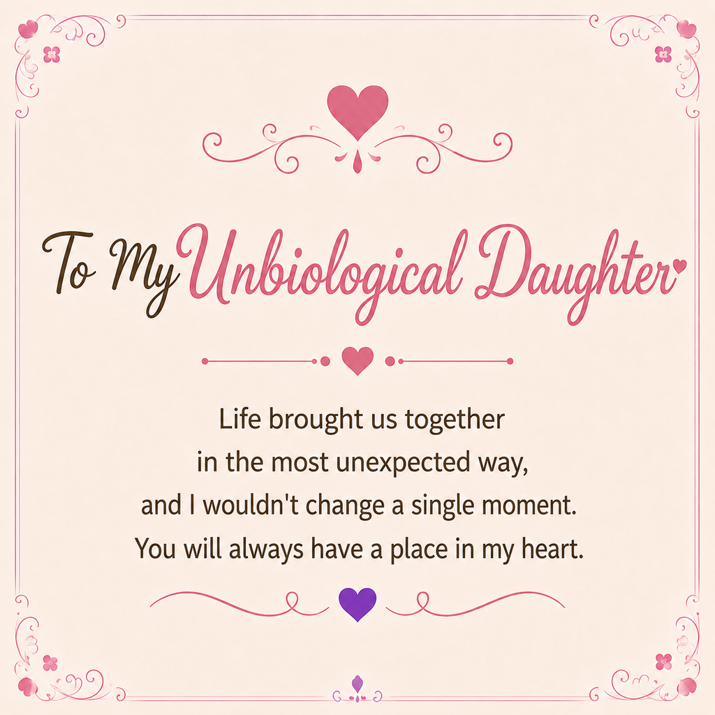 For Unbiological Daughter- Life Brought Us Together Infinity Necklace