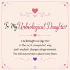 For Unbiological Daughter- Life Brought Us Together Infinity Necklace