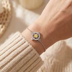 Personalized Celtic Knot Birthstone Bracelet