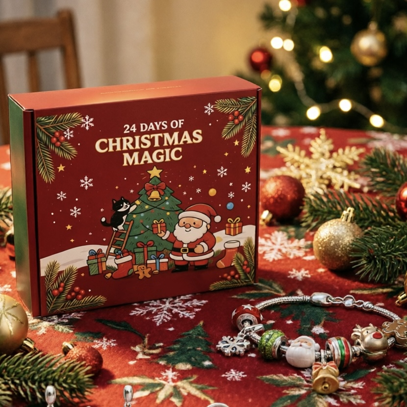 24 Days Of Christmas Advent Calendar Bracelets Set