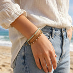 Ocean Breeze Boho Cuff Bracelet- Bring the Ocean With You