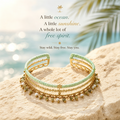 Ocean Breeze Boho Cuff Bracelet- Bring the Ocean With You